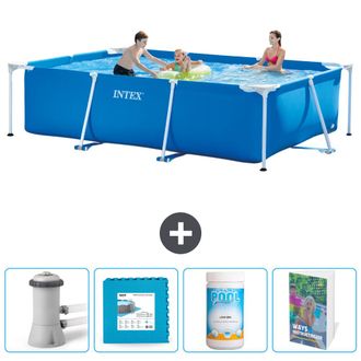 Intex Piscina Con Estructura Rectangular - 300x200x75 Cm - 7-piezas Scb130