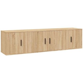 vidaXL Vidaxl - 3 Piece tv Cabinet Set Sonoma Oak Engineered Wood