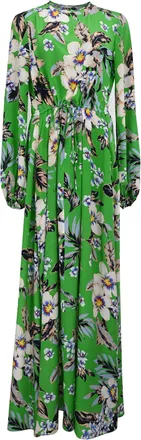 Diane Von F&uuml;rstenberg Diane Von Furstenberg Floral Maxi Dress in Multicolor Silk