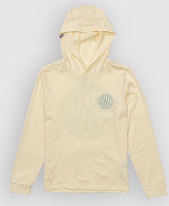 Salty Crew Global Hood Sunshirt Kids Licra manga larga amarillo