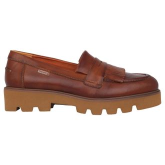 Pikolinos Bruine dames loafer voor de zomer - Dames - Loafers - Bruin - 42 EU - Su&egrave;de - Schoenen