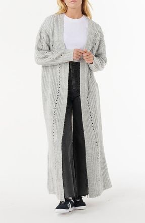 Rip Curl Oceanic Duster Cardigan in Light Grey Heather at Nordstrom, Size X-Small