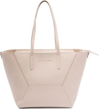 Brunello Cucinelli Ivory BC Duo Large Tote