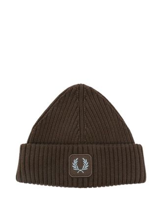 Fred Perry Fred Perry Cotton Ribbed Beanie