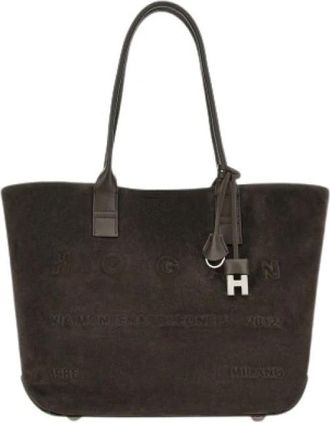 Hogan Address Small Tote - Dames - Shoppers - Bruin - ONE Size - Leer - Tassen