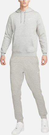 Nike Mens NIKE Club Mens Fleece Tracksuit Winter Pullover Sportswear Grey - Size: 36