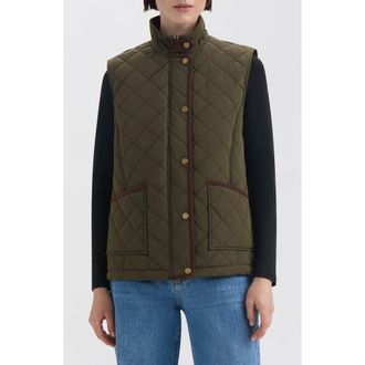 Hunter Diamond Quilted Vest in Hunter Green at Nordstrom Rack, Size X-Large