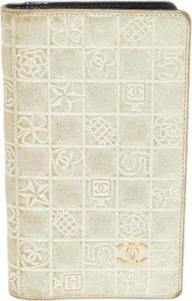 Chanel Tweedehands leren portemonnees - Dames - Vintage Accessoires - Geel - ONE Size - Vintage