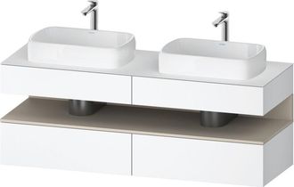 Duravit Qatego Consola Mueble Bajo Lavabo, 2 Extensiones, 2 - Duravit