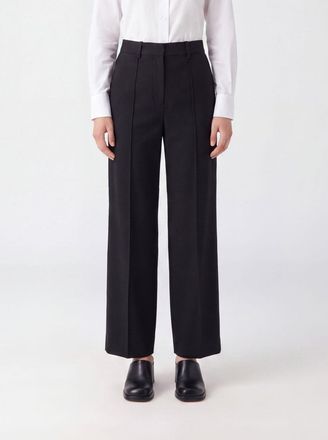 Marni Pantaloni straight a vita alta in misto lana vergine con chiusura a scomparsa