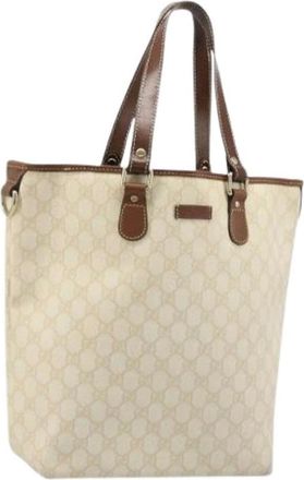 Gucci Pre-owned Tote Bags, female, Beige, Size: ONE SIZE Pre-owned Vintage Tote Bag