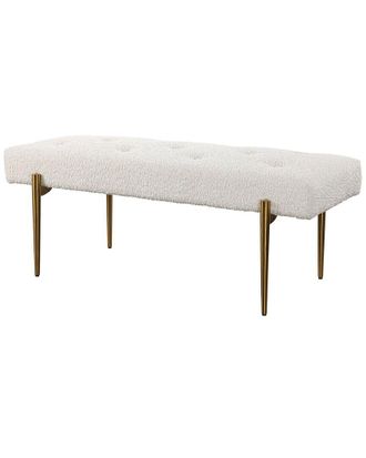 Uttermost Olivier White Bench