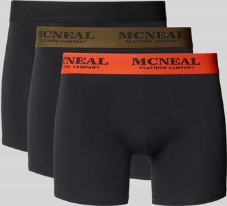 Mc Neal Boxershorts mit elastischem Logo-Bund im 3er-Pack in Black, Größe XXL