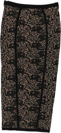 Elisabetta Franchi Falda L&aacute;piz de Encaje - Skirts - Mujer - Negro - L