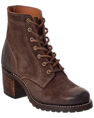 Frye Sabrina 6G Lace-Up Leather Boot