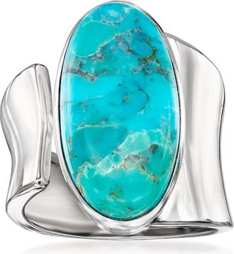 Ross-Simons Turquoise Wrap Ring in Sterling Silver