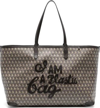 Anya Hindmarch Borsa tote I Am A Plastic Bag - Marrone