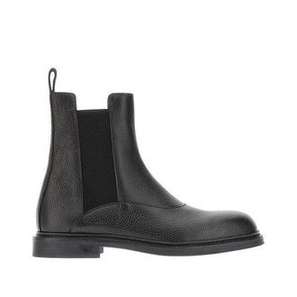 Emporio Armani Grained leather Chelsea boots Man 7