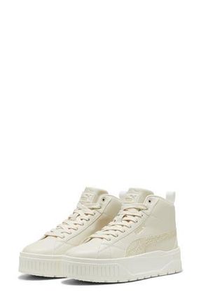 Puma Karmen II Mid Animal Fever Platform Sneaker in Alpine Snow/Desert Dust at Nordstrom Rack, Size 10.5