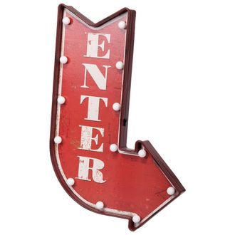 Wanderlust Deco Wanderlust Deco - Placa Luminosa De Pared De Plastico Roja 43x64x10h Cm
