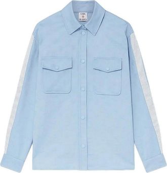 Casablanca All-Over Pattern Shirt In Blue Cotton
