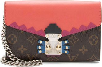 Louis Vuitton Brown Monogram Canvas Chain Wallet (Authentic Pre-Loved)