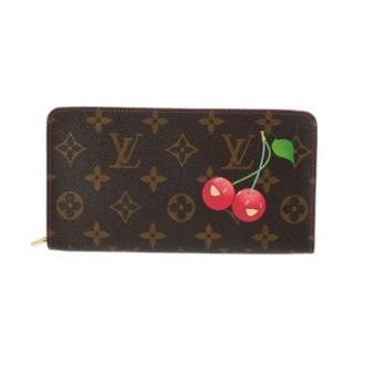 Louis Vuitton Monogram Cherry Brown Monogram Long Wallet (Bi-Fold) (Pre-Owned)