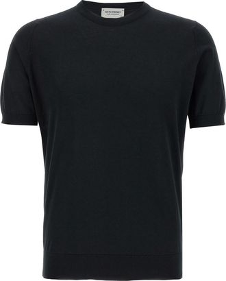 John Smedley Black Kempton T-Shirt