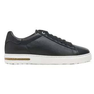 Birkenstock Womens Bend Low Leather Sneakers In Black