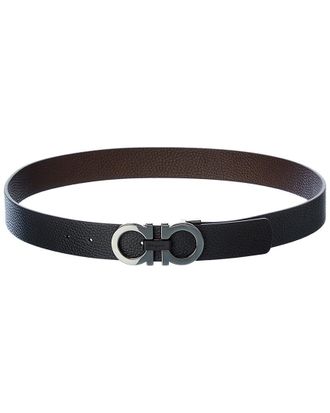 Ferragamo Ferragamo Gancini Reversible & Adjustable Leather Belt