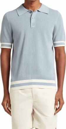 CH&Eacute; Studios Quinn Polo Shirt In Powder Blue