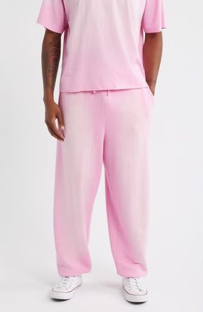 Elwood Core Organic Cotton Brushed Terry Sweatpants in Sun Faded Pink at Nordstrom, Size Xx-Large