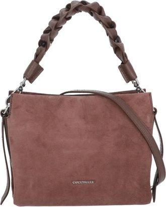 Coccinelle Boheme Suede Bimaterial Small - Dames - Tassen - Rood - Maat: ONE Size Su&egrave;de