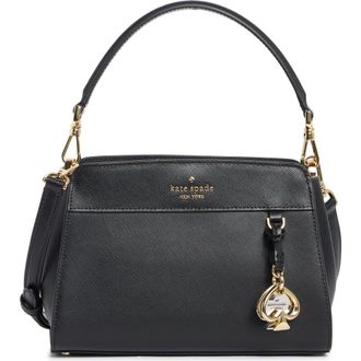 Kate Spade New York madison saffiano leather small satchel in Black at Nordstrom Rack