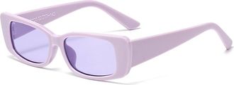 Generic Small Frame Mens Outdoor Sunglasses Vacation Driving Womens Sports Sun Glasses(Purple)