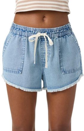 O'Neill Sevie Drawstring Denim Cutoff Shorts in Drifter at Nordstrom, Size Small