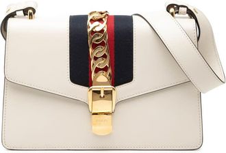 Gucci Pre-owned Gucci Small Leather Sylvie Web Satchel Ladies D1UJARX3C72IWMAE