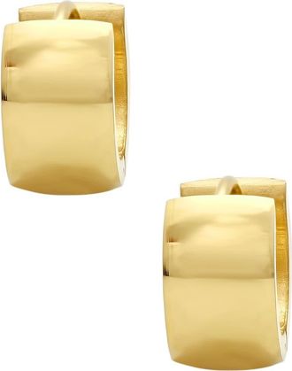 HMY Jewelry Thick Huggie Hoop Earrings in Yellow at Nordstrom Rack