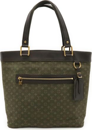 Louis Vuitton Tst Khaki Canvas Shoulder Bag Tote Bag (Pre-Owned)