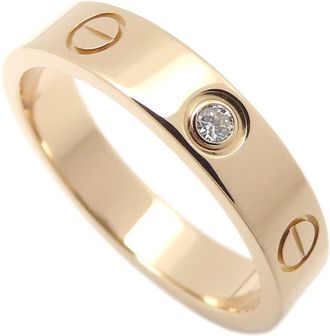 Cartier Love Pink Gold (18K) Band Ring (Pre-Owned)