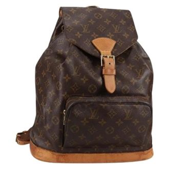 Louis Vuitton Pre-owned Backpacks, female, Brown, Size: ONE SIZE Pre-owned Canvas backpacks