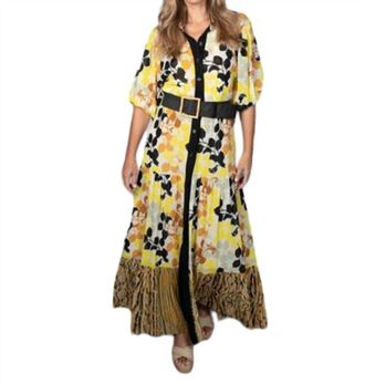 Petit Pois by Viviana G Marbella Maxi Dress In Yellow