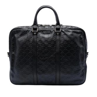 Gucci Pre-owned Vintage Business Bag - Heren - Vintage Handtas - Zwart - ONE Size - Leer - Vintage