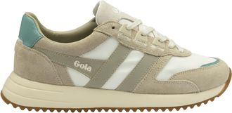 Gola Womens Chicago Sneakers In Off White/wheat/feather Grey
