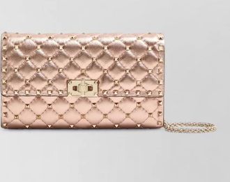 Valentino studded leather clutch bag