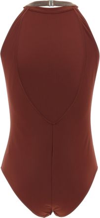 Brunello Cucinelli Womens Bordeaux Polyamide One-Piece Swimsuit Clothing