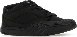 Givenchy Mens Black Fabric And Leather Skate Sneakers