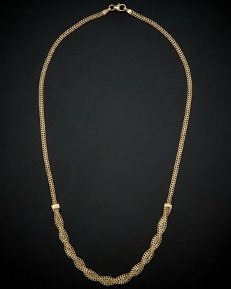Italian Gold, Inc 14K Italian Gold Braided Curb Link Necklace