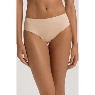 Hanro Invisible Touch High Cut Briefs in Beige at Nordstrom, Size X-Small