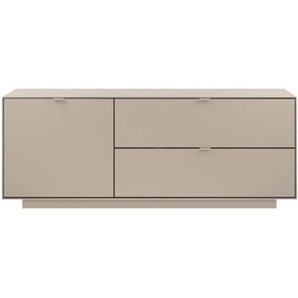 Calicosy Mobile TV con 1 porta, 2 ribalte decorazione sabbia L160 cm - VIKA